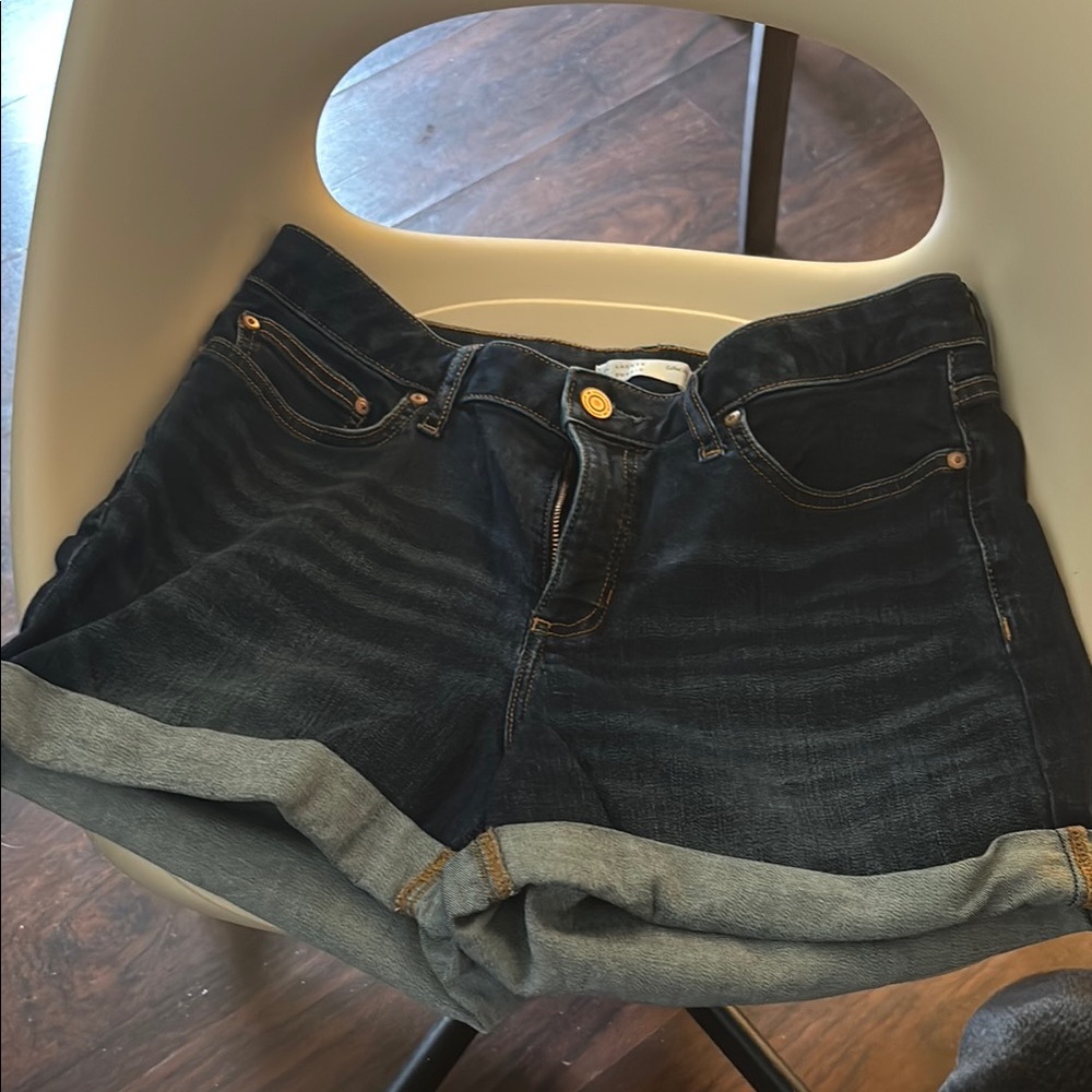 LC Lauren Conrad Cuffed Jean Shorts Size 14